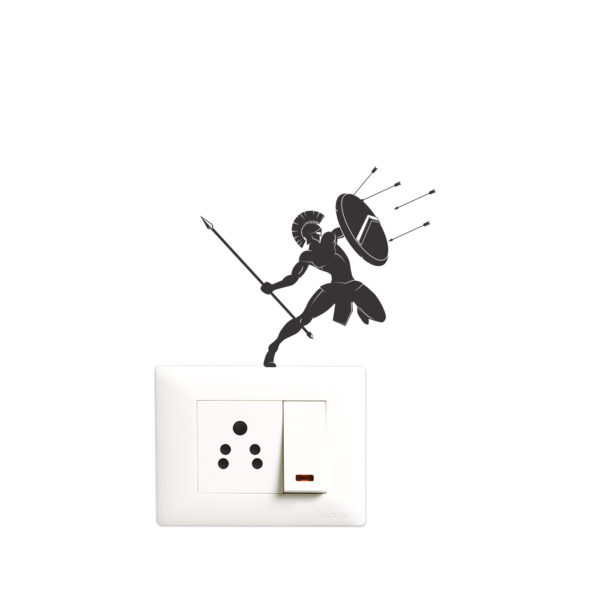 Soldiers - Adventure - Helicopter - Gun - War - Decorative Wall Sticker Combo Pack for Switch Panel Board, Laptop, Fridge.Decorative Sticker Combo Pack for Switch Panel Board, Laptop, Fridge (Vinyl, Multicolour - Set Of 6) - Image 3