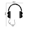 Music - Headphones - Decorative Wall Sticker for Switch Panel Board, Laptop, Fridge.Decorative Sticker Combo Pack for Switch Panel Board, Laptop, Fridge (Vinyl, Multicolour - Set Of 1) - Image 2