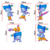 Lord Krishna - Cute - Baby - Playing- Decorative Wall Sticker Combo Pack For Switch Panel Board, Laptop, Fridge.Decorative Sticker Combo Pack for Switch Panel Board, Laptop, Fridge (Vinyl, Multicolour - Set Of 5) - Image 2