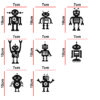 Robot - Cute  - Decorative Wall Sticker Combo Pack For Switch Panel Board, Laptop, Fridge.Decorative Sticker Combo Pack for Switch Panel Board, Laptop, Fridge (Vinyl, Multicolour - Set Of 8) - Image 2