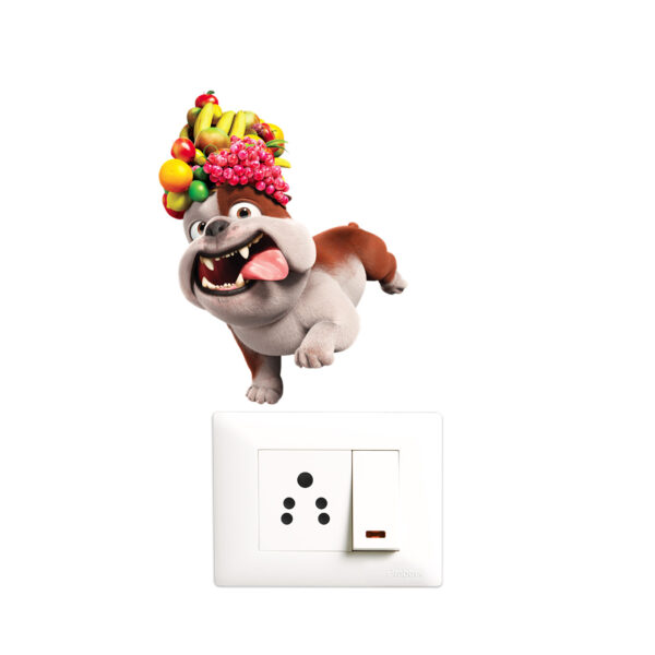Funny Animals - Decorative Wall Sticker Combo Pack For Switch Panel Board, Laptop, Fridge.Decorative Sticker Combo Pack for Switch Panel Board, Laptop, Fridge (Vinyl, Multicolour - Set Of 5) - Image 3