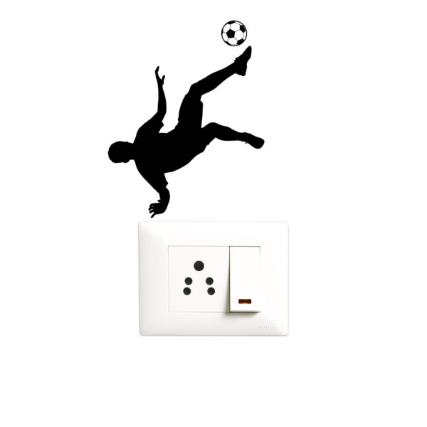 Foot Ball - Sports - Decorative Wall Sticker Combo Pack For Switch Panel Board, Laptop, Fridge.Decorative Sticker Combo Pack for Switch Panel Board, Laptop, Fridge (Vinyl, Multicolour - Set Of 5) - Image 3