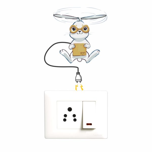 Cute - Animal - Bird - Decorative Wall Sticker Combo Pack For Switch Panel Board, Laptop, Fridge.Decorative Sticker Combo Pack for Switch Panel Board, Laptop, Fridge (Vinyl, Multicolour - Set Of 5) - Image 3