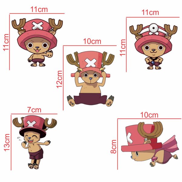 Cute Deer Funny Cartoon -Decorative Wall Sticker Combo Pack For Switch Panel Board, Laptop, Fridge.Decorative Sticker Combo Pack for Switch Panel Board, Laptop, Fridge (Vinyl, Multicolour - Set Of 5) - Image 2
