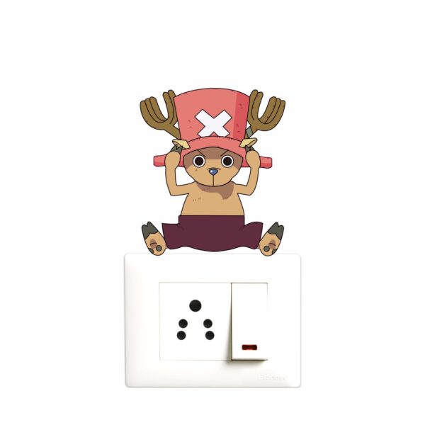 Cute Deer Funny Cartoon -Decorative Wall Sticker Combo Pack For Switch Panel Board, Laptop, Fridge.Decorative Sticker Combo Pack for Switch Panel Board, Laptop, Fridge (Vinyl, Multicolour - Set Of 5) - Image 3
