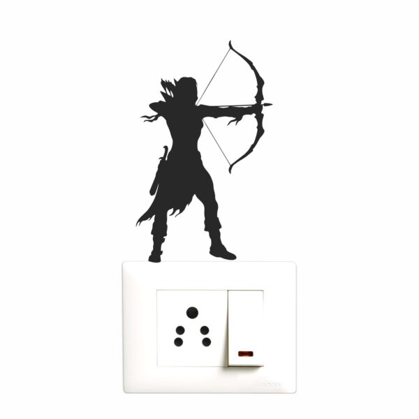 Warrior - Ninja - War - Decorative Wall Sticker Combo Pack For Switch Panel Board, Laptop, Fridge.Decorative Sticker Combo Pack for Switch Panel Board, Laptop, Fridge (Vinyl, Multicolour - Set Of 5) - Image 3