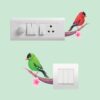 Colourful BirdsDecorative Sticker Combo Pack for Switch Panel Board, Laptop, Fridge (Vinyl, Multicolour - Set Of 4) - Image 3