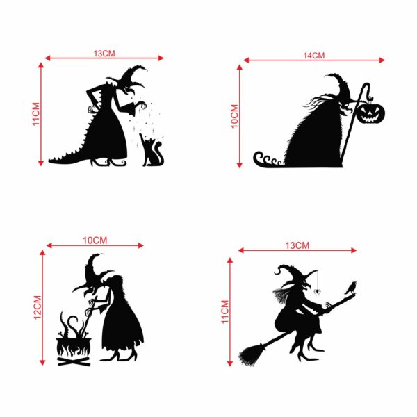 HaloweenDecorative Sticker Combo Pack for Switch Panel Board, Laptop, Fridge (Vinyl, Multicolour - Set Of 4) - Image 2