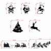 Christmas Santa DeerDecorative Sticker Combo Pack for Switch Panel Board, Laptop, Fridge (Vinyl, Multicolour - Set Of 7) - Image 2