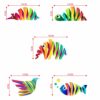 Colourful Paper ArtDecorative Sticker Combo Pack for Switch Panel Board, Laptop, Fridge (Vinyl, Multicolour - Set Of 5) - Image 2