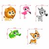Colourful AnimalsDecorative Sticker Combo Pack for Switch Panel Board, Laptop, Fridge (Vinyl, Multicolour - Set Of 5) - Image 2