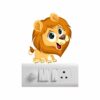 Colourful AnimalsDecorative Sticker Combo Pack for Switch Panel Board, Laptop, Fridge (Vinyl, Multicolour - Set Of 5) - Image 3