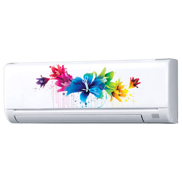 Abstract - AC Sticker Fridge Sticker Wall Sticker Split Ac Stickers Air Conditioner Sticker - Standard Size (Fit for All Models / Sizes /  Brands)