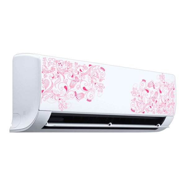 Floral Flower Colourful - AC Sticker Fridge Sticker Wall Sticker Split Ac Stickers Air Conditioner Sticker - Standard Size (Fit for All Models / Sizes /  Brands) - Image 2