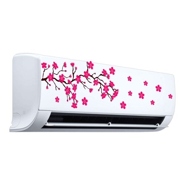 Flower - AC Sticker Fridge Sticker Wall Sticker Split Ac Stickers Air Conditioner Sticker - Standard Size (Fit for All Models / Sizes /  Brands) - Image 2