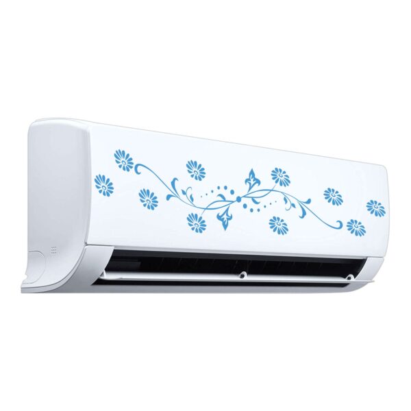 Floral Flower Colourful - AC Sticker Fridge Sticker Wall Sticker Split Ac Stickers Air Conditioner Sticker - Standard Size (Fit for All Models / Sizes /  Brands) - Image 2