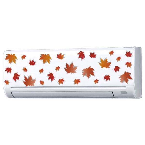 Autumn Leaves - AC Sticker Fridge Sticker Wall Sticker Split Ac Stickers Air Conditioner Sticker - Standard Size (Fit for All Models / Sizes /  Brands)