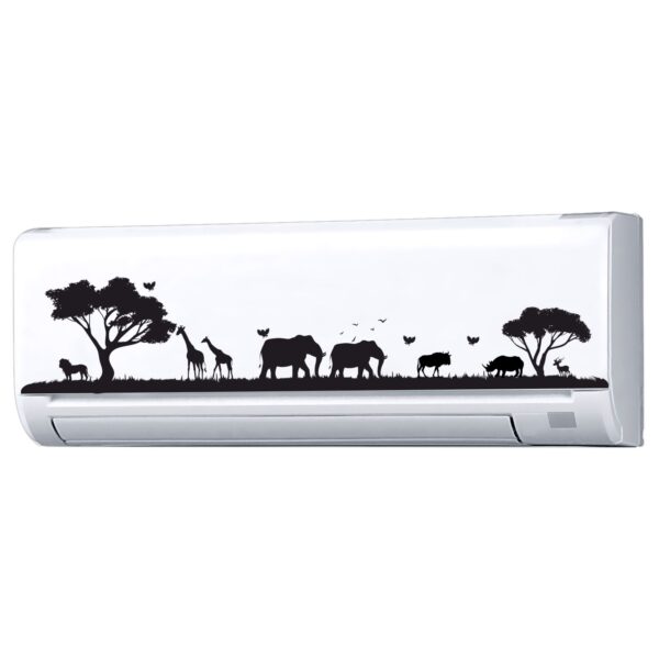 Animal Forest - AC Sticker Fridge Sticker Wall Sticker Split Ac Stickers Air Conditioner Sticker - Standard Size (Fit for All Models / Sizes /  Brands)