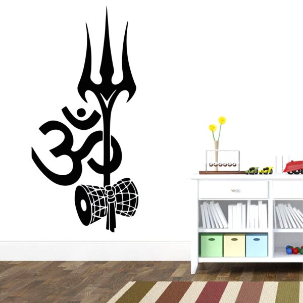 Lord - Shiva - Trishul - Hindu - Decorative - Creative - Colorful - Wall Sticker - Image 2