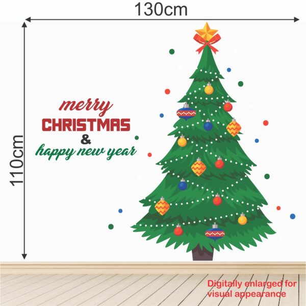Christmas - Tree - Happy New Year - Decorations - Creative - Colorful - Wall Sticker - Image 3