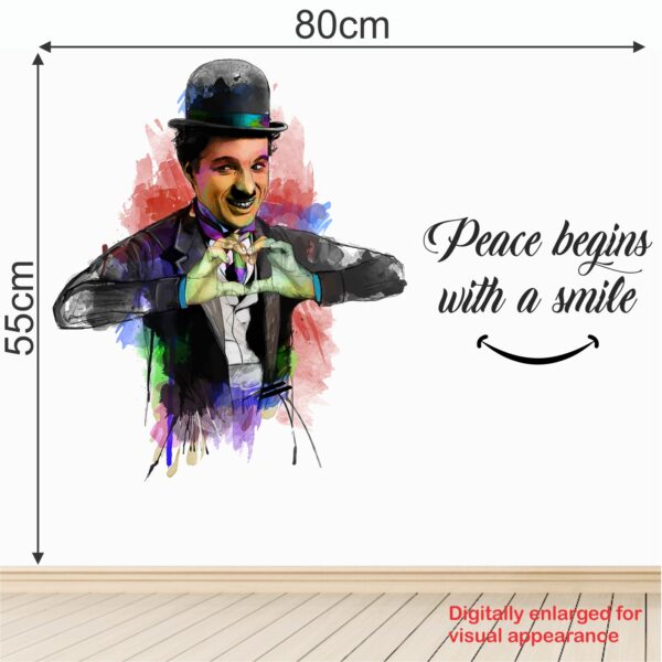 Charlie Chaplin - Inspirational - Motivational - Quotes - Creative - Colorful - Wall Sticker - Image 3