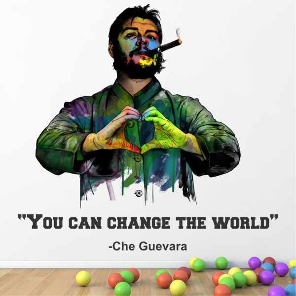 Che Guevara - Revolution - You Can Change The World - Motivational Inspiration Quotes Wall Sticker