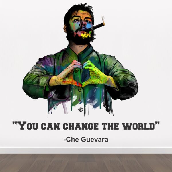Che Guevara - Revolution - You Can Change The World - Motivational Inspiration Quotes Wall Sticker - Image 2