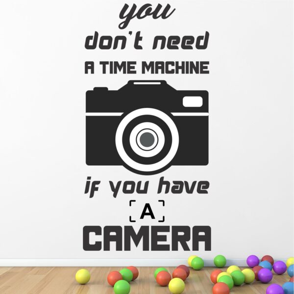 Camera - Photo - Photography - Art - Creative - Colorful - Inspirational - Motivational - Quotes - Wall Sticker