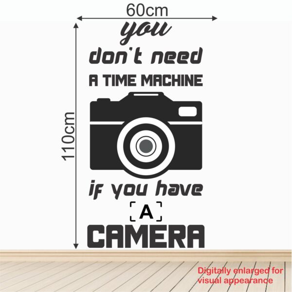 Camera - Photo - Photography - Art - Creative - Colorful - Inspirational - Motivational - Quotes - Wall Sticker - Image 3