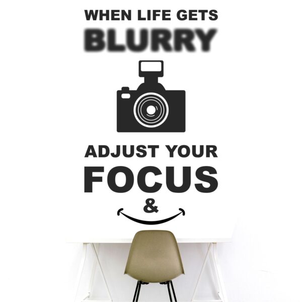Camera - Photo - Photography - Art - Creative - Colorful - Inspirational - Motivational - Quotes - Wall Sticker