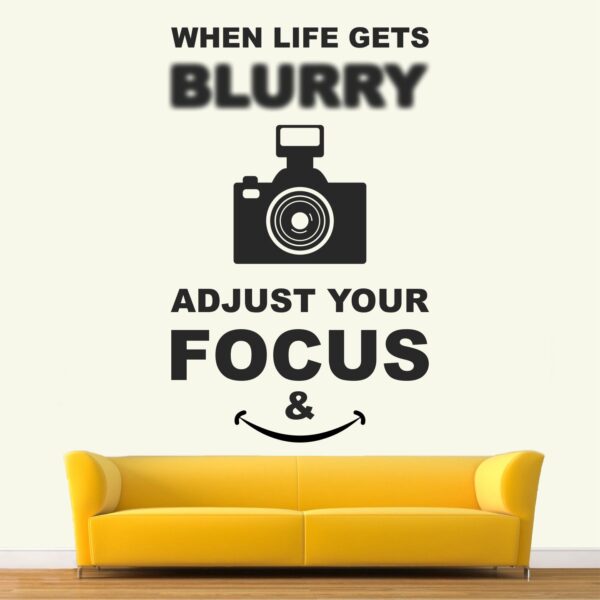 Camera - Photo - Photography - Art - Creative - Colorful - Inspirational - Motivational - Quotes - Wall Sticker - Image 2