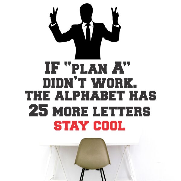 Stay Cool - Team Work - Office - Corporate - Business - Inspirational - Motivational - Quotes - Wall Sticker