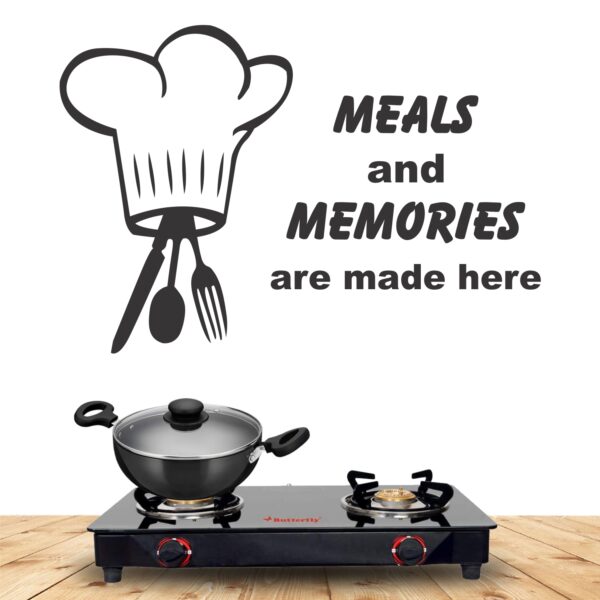 Meals And Memories Are Made Hear  - Cooking - Kitchen - Decorative - Creative - Colorful - Wall Sticker - Image 2