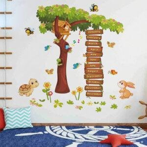 Months of The Year - Baby - Kids - Learning Education Nursery Pre School Kinder Garden Wall Sticker