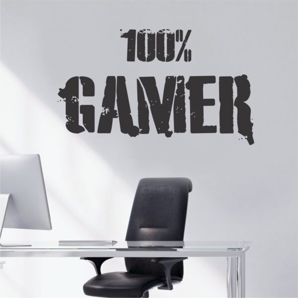 Gaming Passion Hardcore Player Computer Gamer Wall Sticker - Image 2