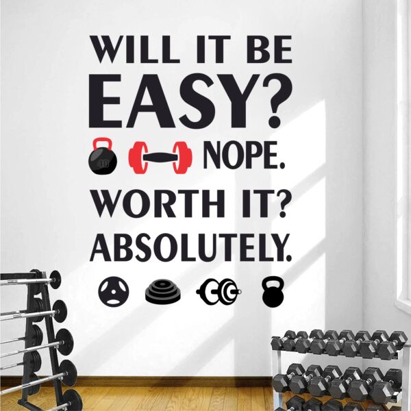 Gym Fitness Motivation  - Sport Wall Sticker - Image 2