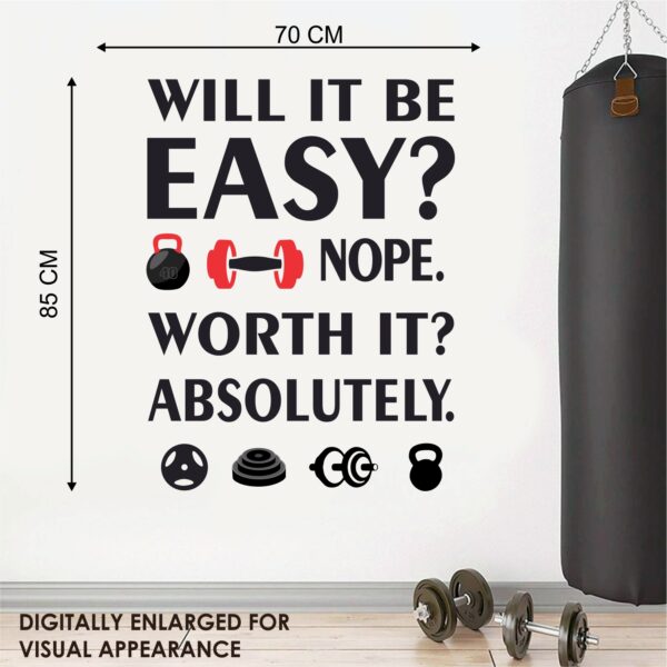 Gym Fitness Motivation  - Sport Wall Sticker - Image 3