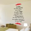 Family - Love - Unity -Motivation Wall Sticker - Image 2