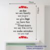 Family - Love - Unity -Motivation Wall Sticker - Image 3