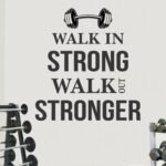 Gym Fitness Motivation - Get Stronger  - Sport Wall Sticker