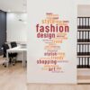 Fashion - Stylish - Design - Trend - Wall Sticker
