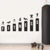 Gym - Fitness - Helght - Gym Fitness Wall Sticker - Image 2
