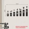 Gym - Fitness - Helght - Gym Fitness Wall Sticker - Image 3
