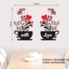 Coffee Day - Coffee Mag - With Love - Couples Coffee Mag - Love Heart - Wall Sticker - Image 3