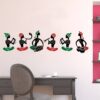 Warli Art - Musician - Artists - Traditional Decorative Sticker Combo Pack 6 Wall Stickers - Image 2