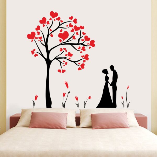 Tree - Couple - Love - Heart - Heart Tree - Wall Stickers