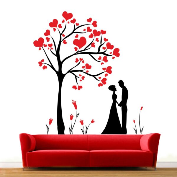 Tree - Couple - Love - Heart - Heart Tree - Wall Stickers