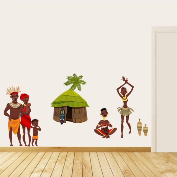 African - African House - African Dance - Wall Sticker