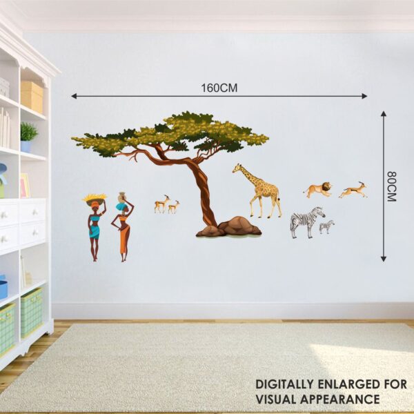 African Animals - Animals - Tree - Africans - Wall Sticker