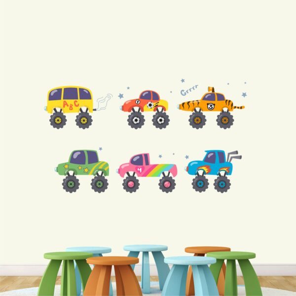 Kids Cars - Cars - Colourful - Wall Stickers - Image 2